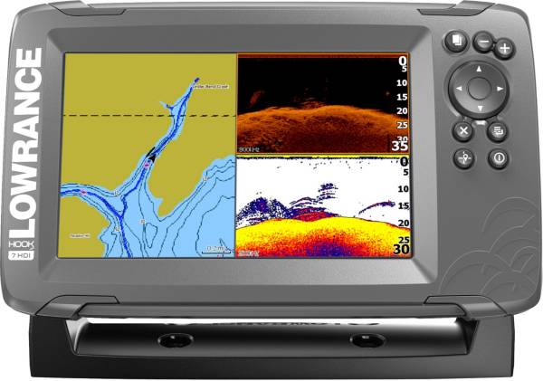 Lowrance HOOK2-7 SplitShot GPS Fish Finder with US Inland Maps