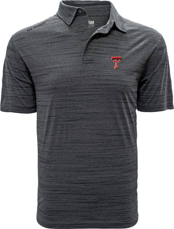 Levelwear Men's Texas Tech Red Raiders Grey Sway Polo