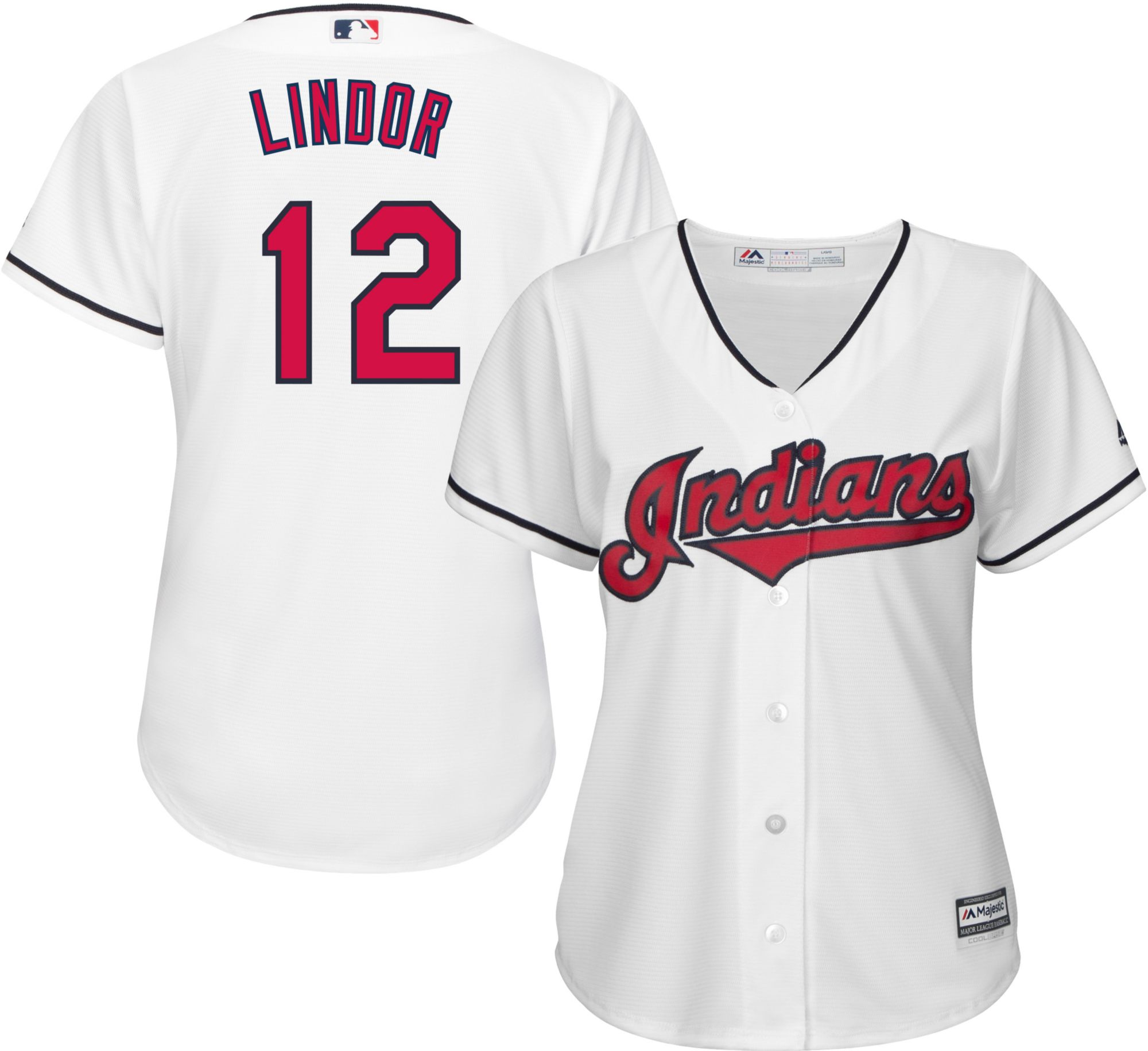 indians white jersey