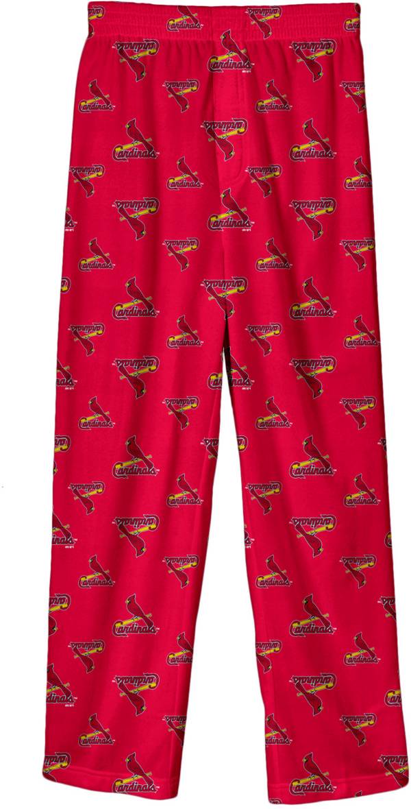 ST. LOUIS CARDINALS MLB TEAM APPAREL PAJAMAS LOUNGE PANTS YOUTH M L XL NWT  RED