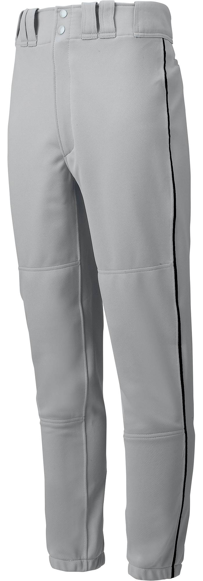 New Bike Athletic Pinstripe Baseball Pants, Gray/Black, Adult XL