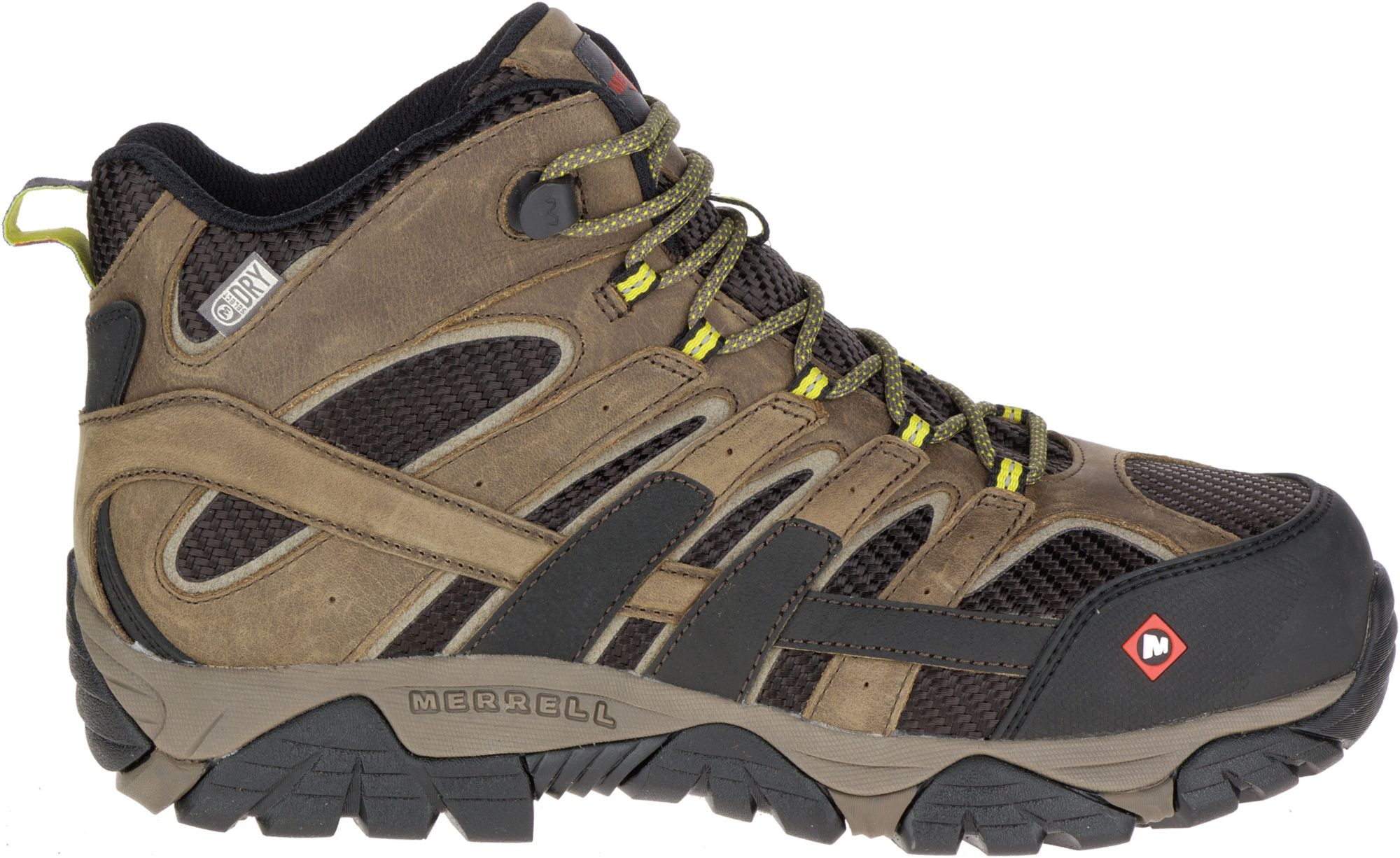 men's moab 2 vent waterproof comp toe work shoe