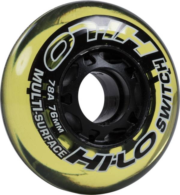 Mission HI-LO Switch Roller Hockey Wheels - 4 Pack