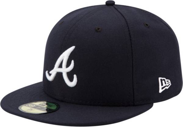 New Era Men's Atlanta Braves 59Fifty Home Navy Low Crown Authentic