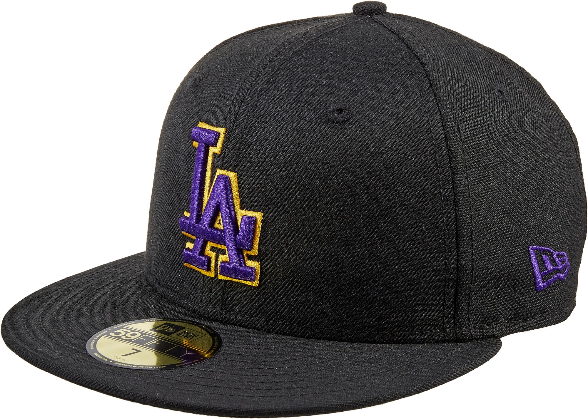 purple and gold dodgers hat