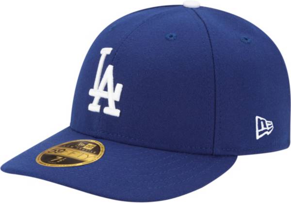 New Era Men S Los Angeles Dodgers 59fifty Game Royal Low Crown Authentic Hat Dick S Sporting Goods