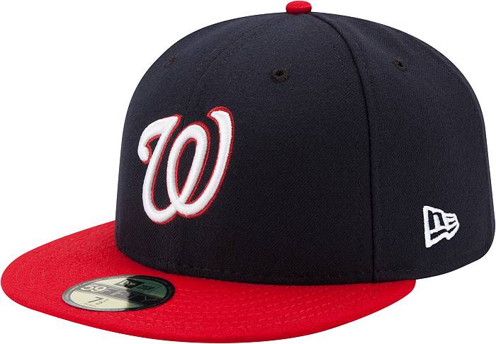 New Era Washington Nationals 59FIFTY Fitted Hat - Navy Blue/ Grey/ Light Blue 7 3/8