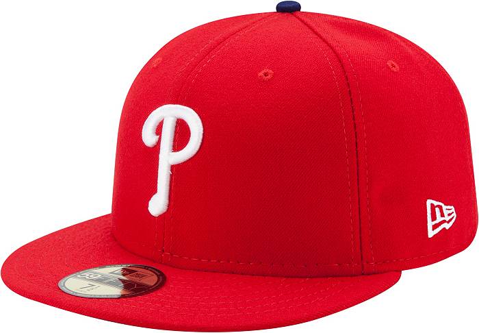 New Era Men's Philadelphia Phillies 59Fifty Game Red Authentic Hat