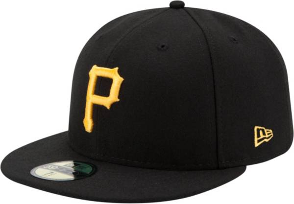 New Era Men's Pittsburgh Pirates 59Fifty Game Black Authentic Hat