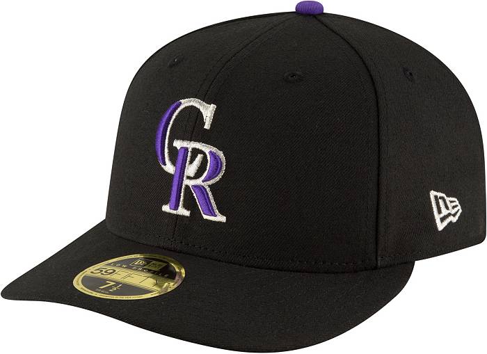 Men's New Era Royal Colorado Rockies Logo White 59FIFTY Fitted Hat