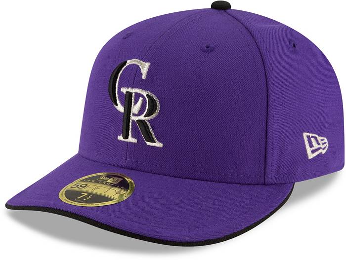New Era Men's Colorado Rockies 59Fifty Alternate Purple Low Crown Authentic  Hat
