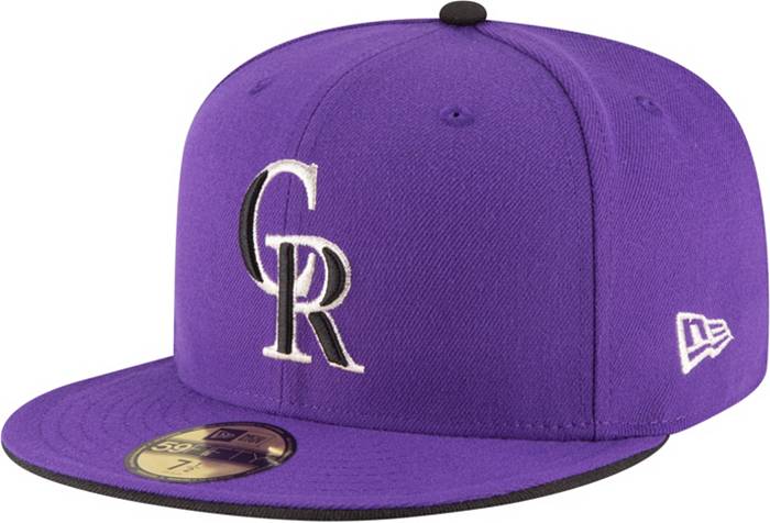 New Era 59FIFTY Authentic Collection Colorado Rockies On-Field Alternate Hat - Black, Purple