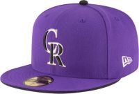 Dick's Sporting Goods New Era Men's Colorado Rockies 59Fifty Alternate  Black Authentic Hat