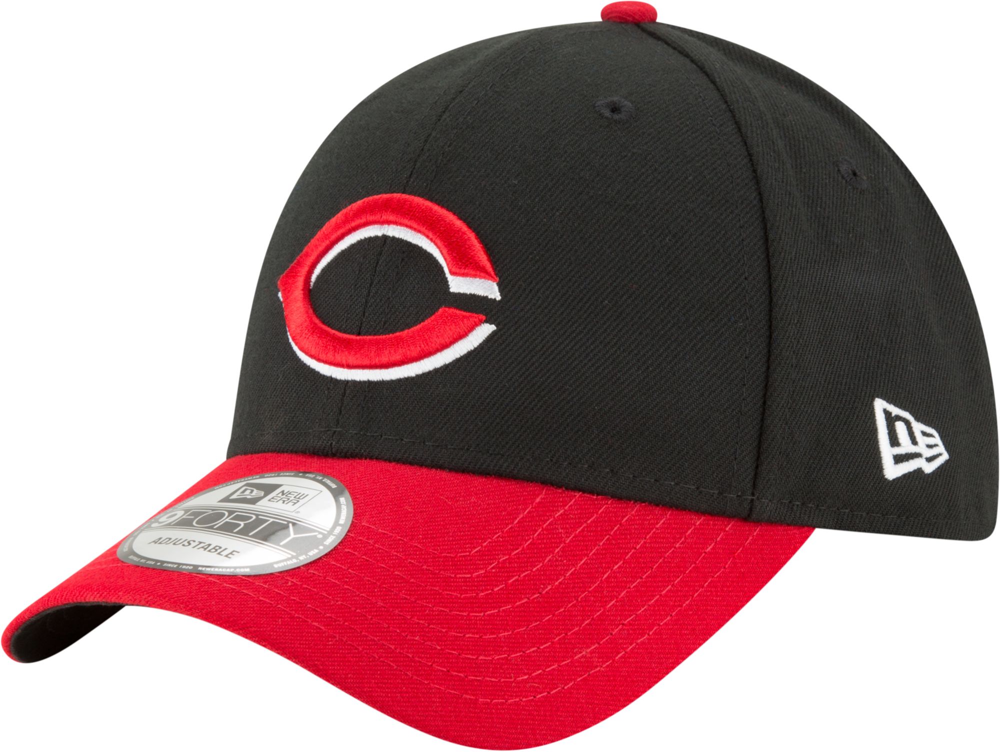 black and red cincinnati reds hat