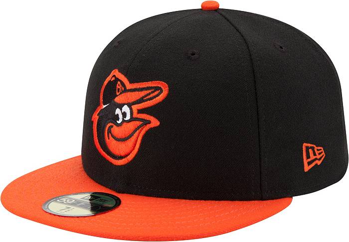 Baltimore Orioles New Era Home Authentic Collection On-Field Low Profile 59FIFTY Fitted Hat - White/Orange, Size: 7 1/8