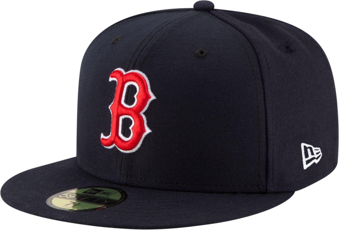 New Era Men s Boston Red Sox 59Fifty Game Navy Authentic Hat Dick s Sporting Goods