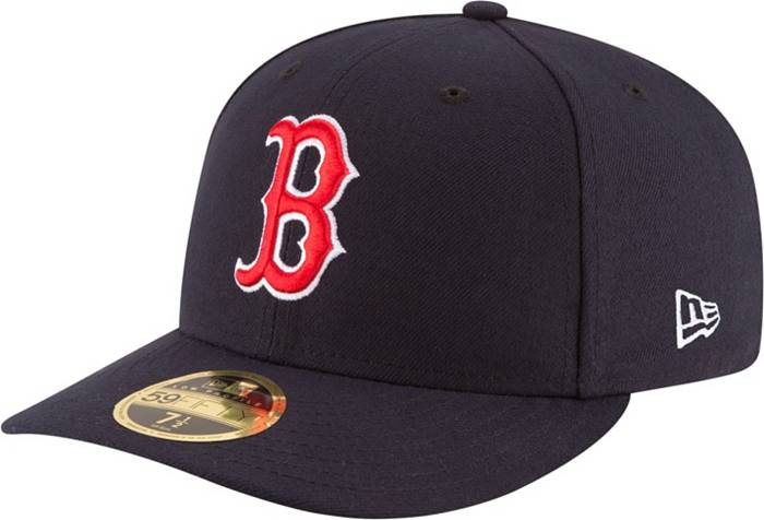Red Sox New Era Custom Marathon Fitted Cap 59Fifty Gold Blue