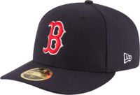 New Era Men's Boston Red Sox 59Fifty Game Navy Low Crown Authentic Hat ...