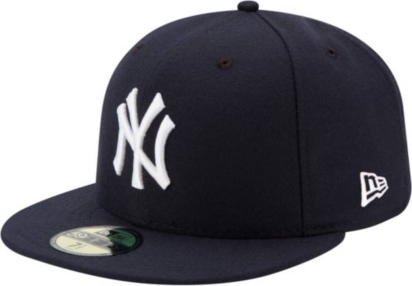 New Era Men's New York Yankees 59Fifty Game Navy Authentic Hat | Dick's Sporting Goods