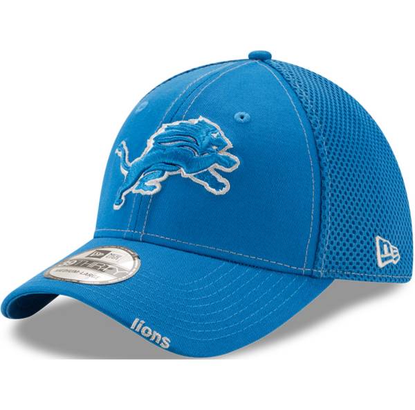 New Era Men's Detroit Lions 39Thirty Neoflex Blue Stretch Fit Hat