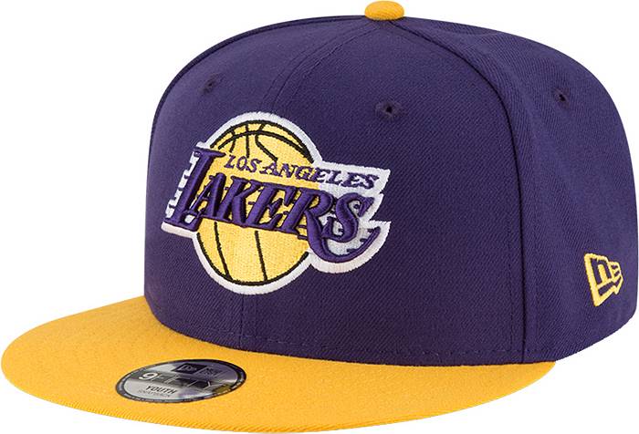 New Era Men's New Era Purple Los Angeles Lakers Throwback T-Shirt
