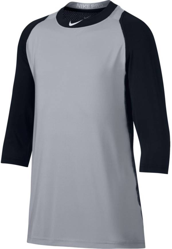 Cumplido terminado traducir Nike Men's Pro Cool Reglan ¾-Sleeve Baseball Shirt | Dick's Sporting Goods