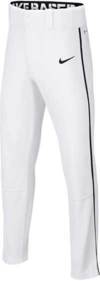 Nike white baseball pants with hot sale blue piping