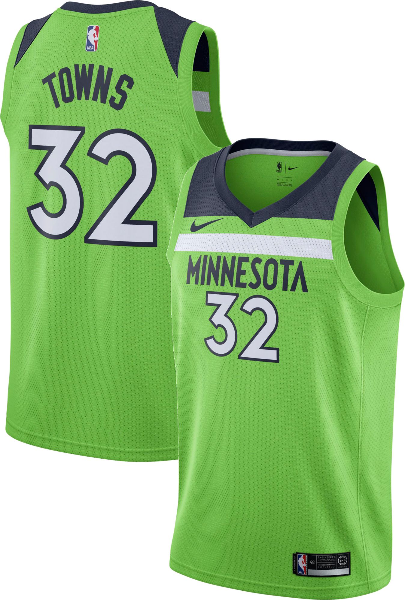 timberwolves green jersey