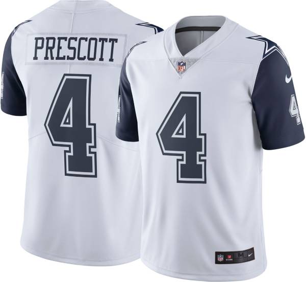 Nike Men's Dallas Cowboys Dak Prescott #4 White Limited Jersey