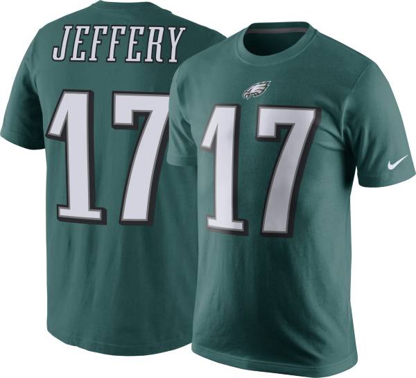 Nike Men's Philadelphia Eagles Alshon Jeffery #17 Pride Green T-Shirt