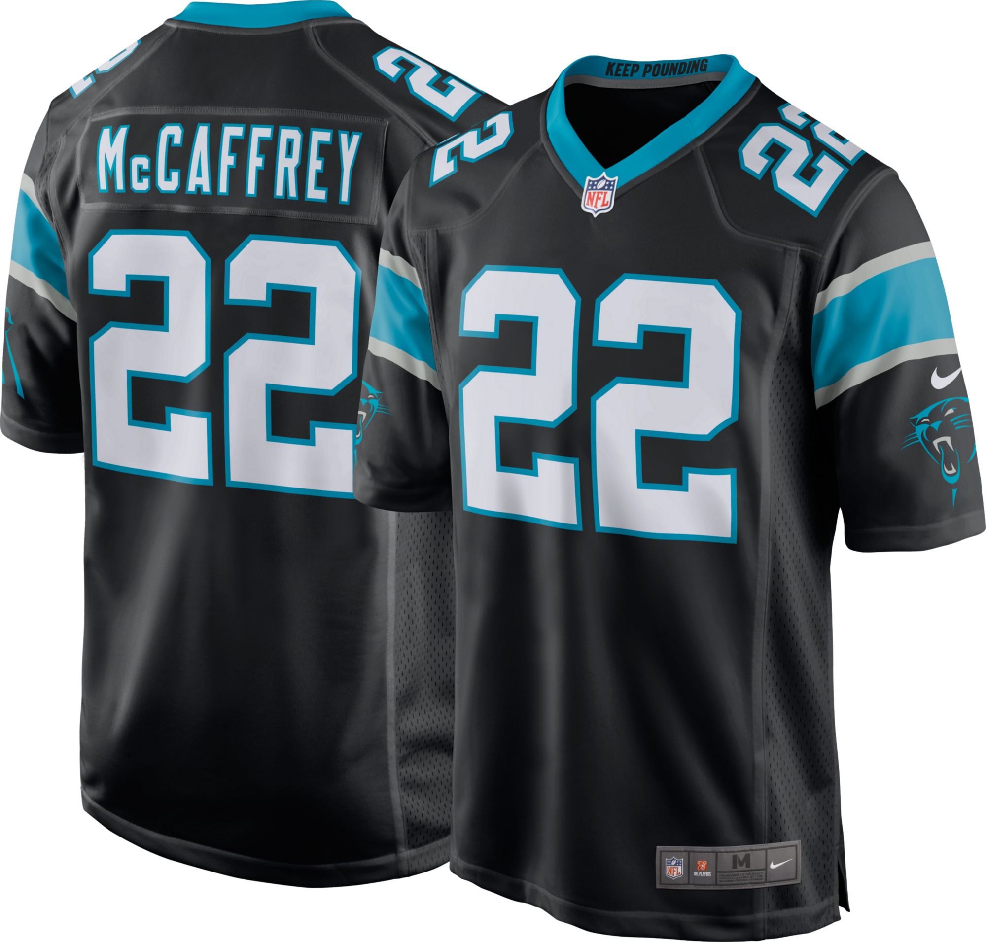 mccaffrey blue jersey