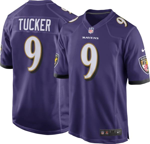 Nike Men's Baltimore Ravens Justin Tucker #9 Purple Game Jersey