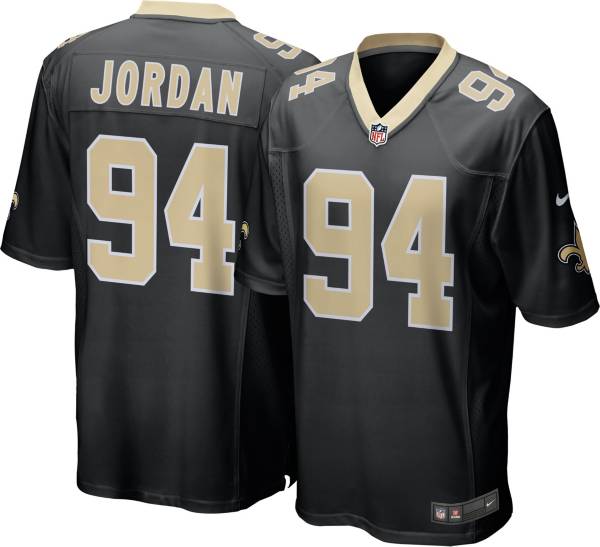 تخليل Nike Men's New Orleans Saints Cameron Jordan #94 Black Game Jersey تخليل