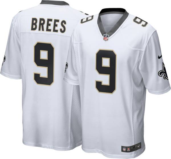 Nike Men's New Orleans Saints Drew Brees #9 White Game Jersey