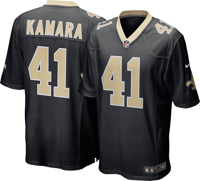 Nike Men's New Orleans Saints Alvin Kamara #41 Black Game Jersey