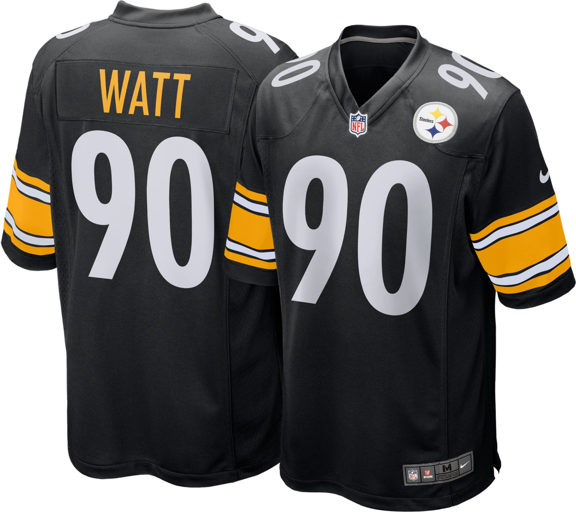 Nike Pittsburgh Steelers No90 T. J. Watt Gold Men's Stitched NFL Limited Inverted Legend Jersey