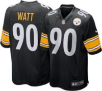 SweetRepeatsInc NFL Black Yellow Steelers Jersey #90 Watt Sz 10-12 Euc