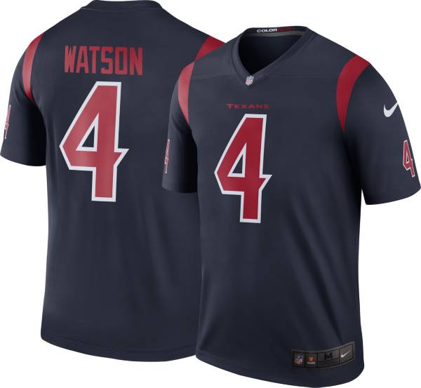 Nike Men's Color Rush Legend Jersey Houston Texans Deshaun Watson #4