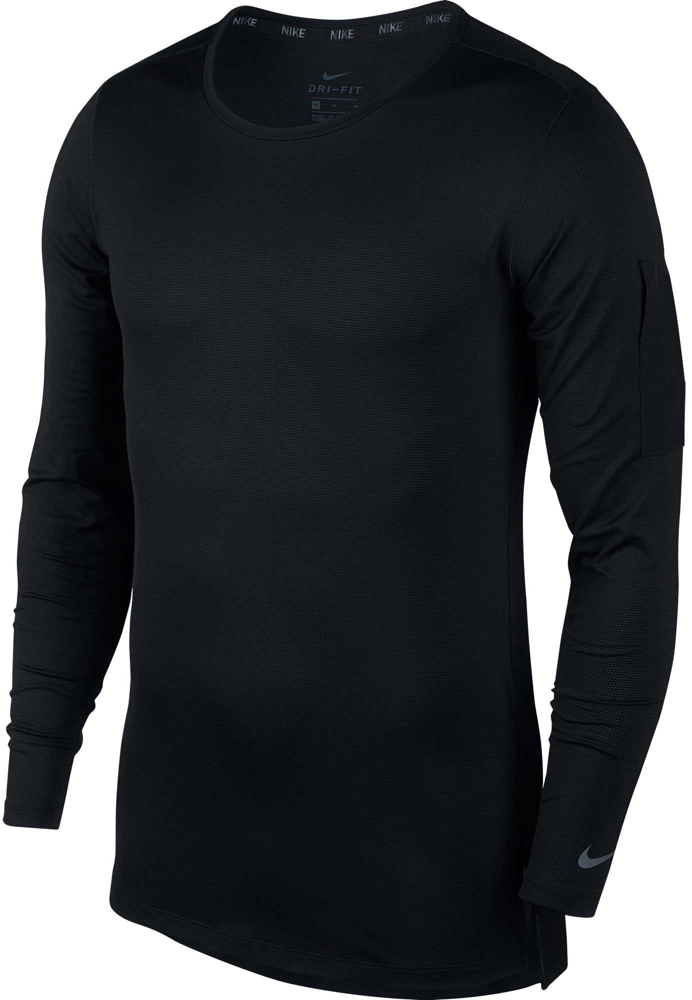 nike men's modern utility fitted long sleeve training shirt