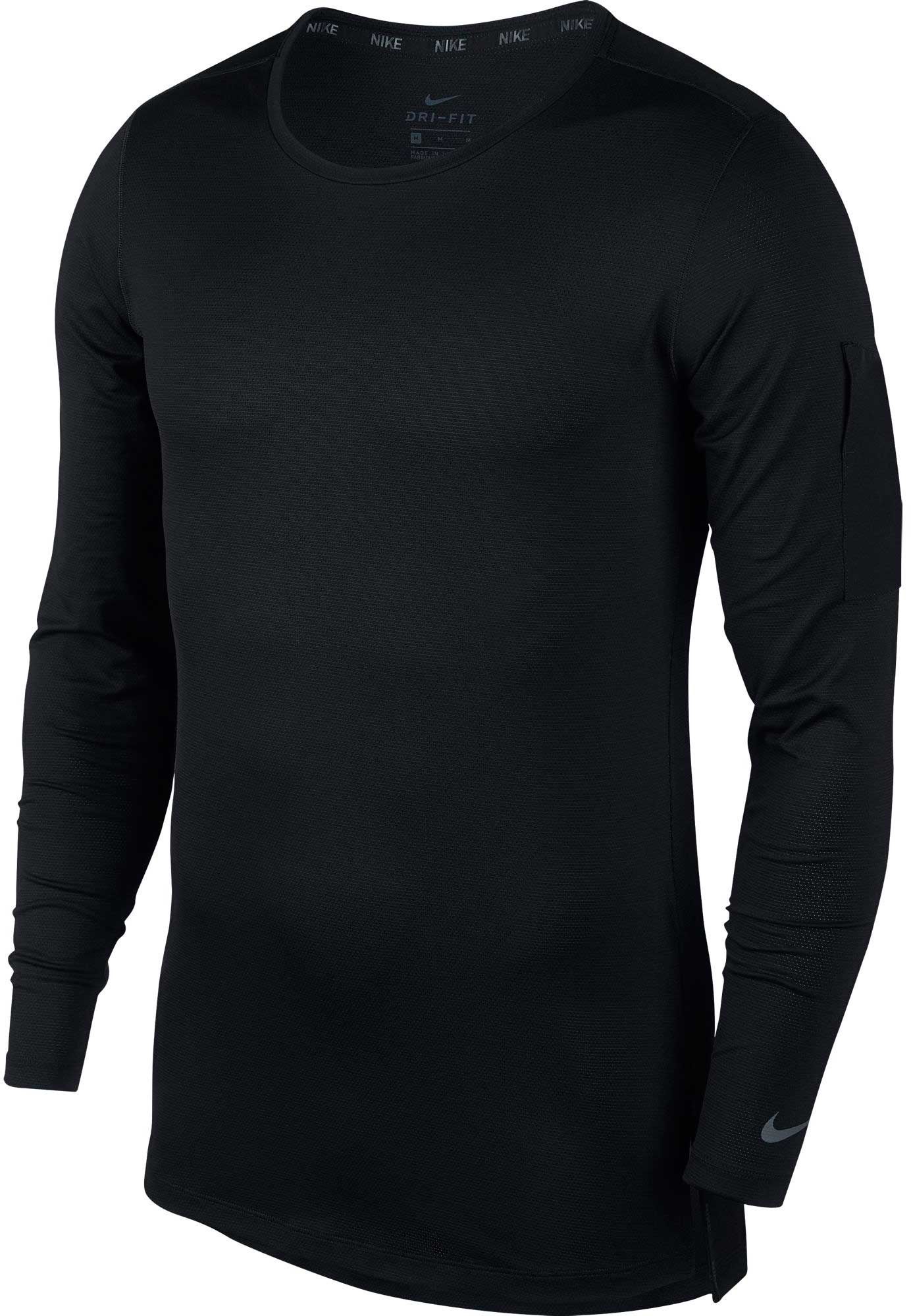 nike training utility men's long sleeve top