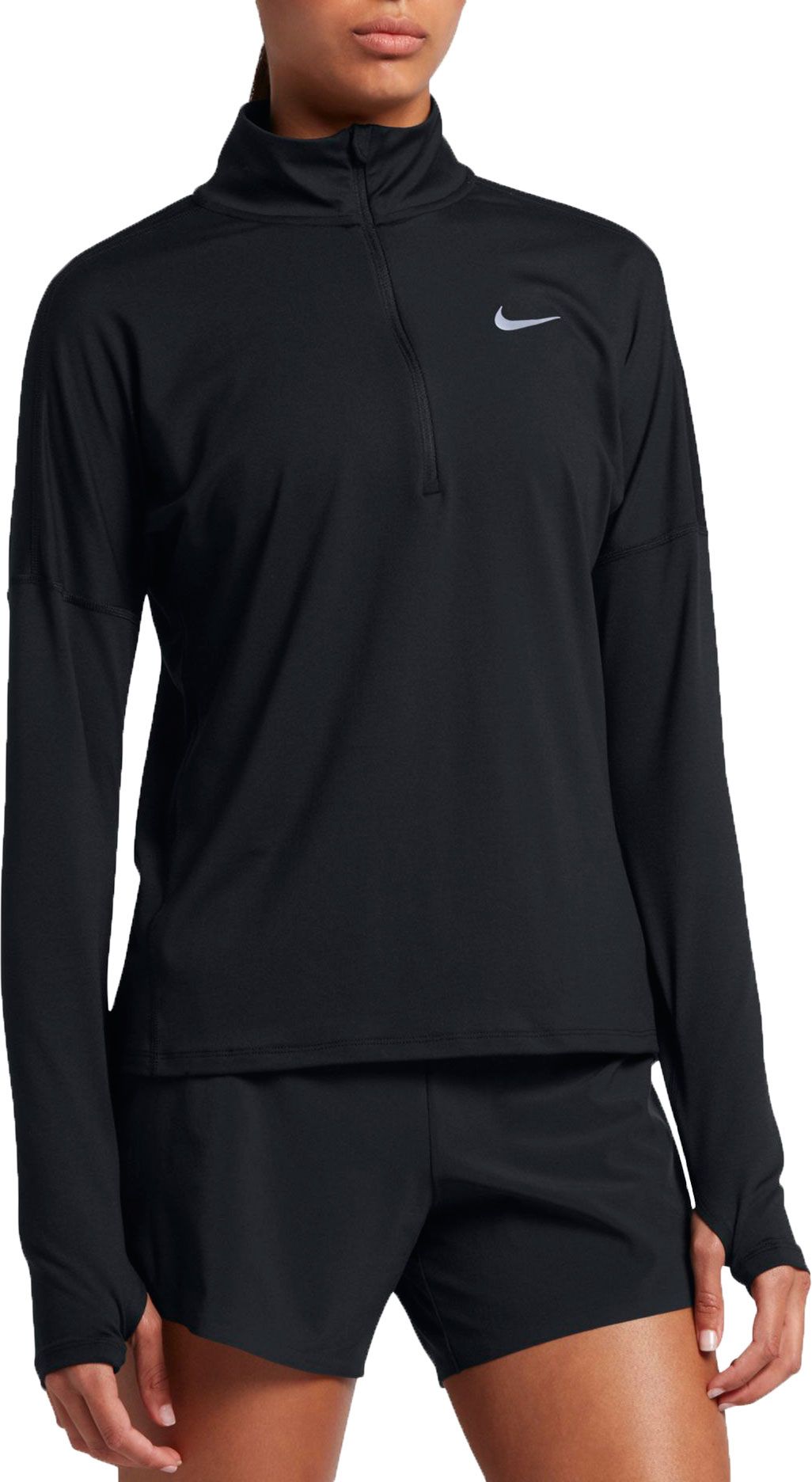 ladies nike half zip running top