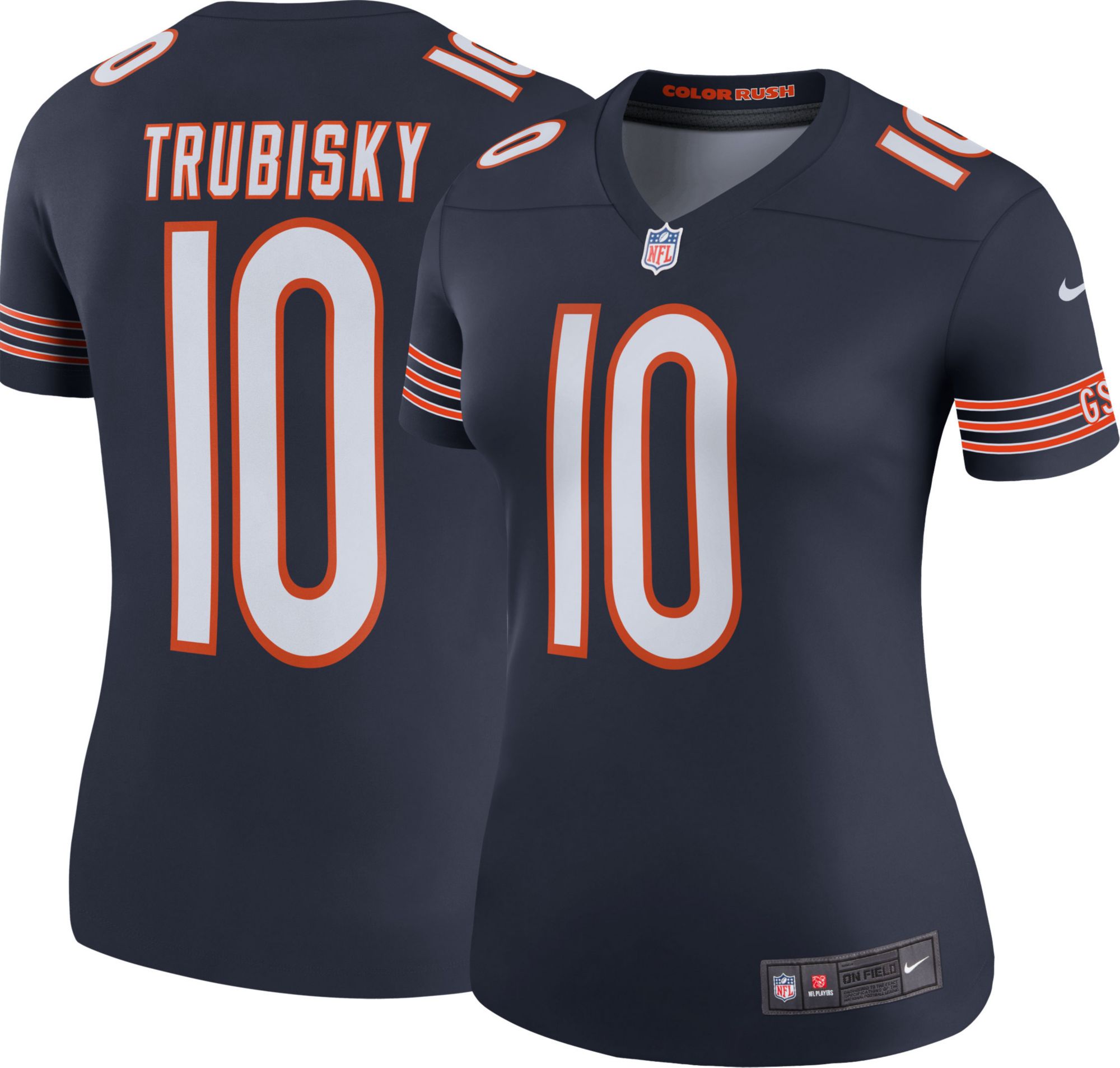 Men's Nike Mitchell Trubisky Navy Chicago Bears Color Rush Legend Jersey