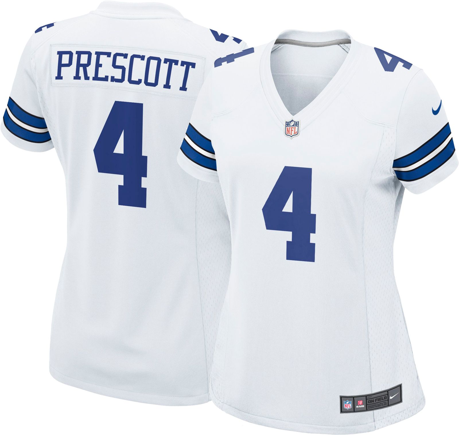 men's dallas cowboys dak prescott nike navy alternate game jersey