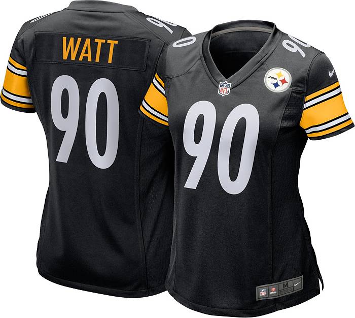: Nike T.J. Watt Pittsburgh Steelers NFL Women's Black Home  On-Field Game Day Jersey (Medium) : Sports & Outdoors