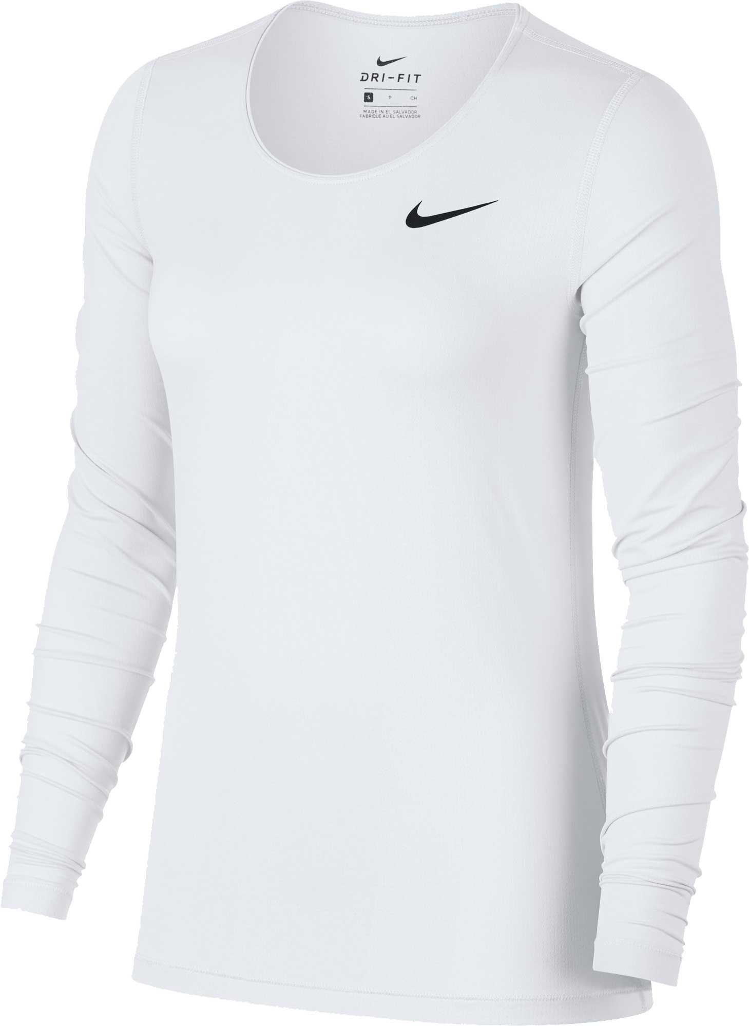 white long sleeve dri fit shirt