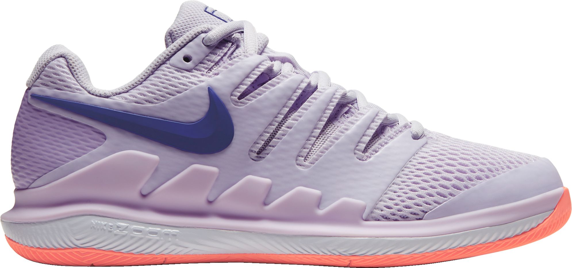 purple tennis shoes