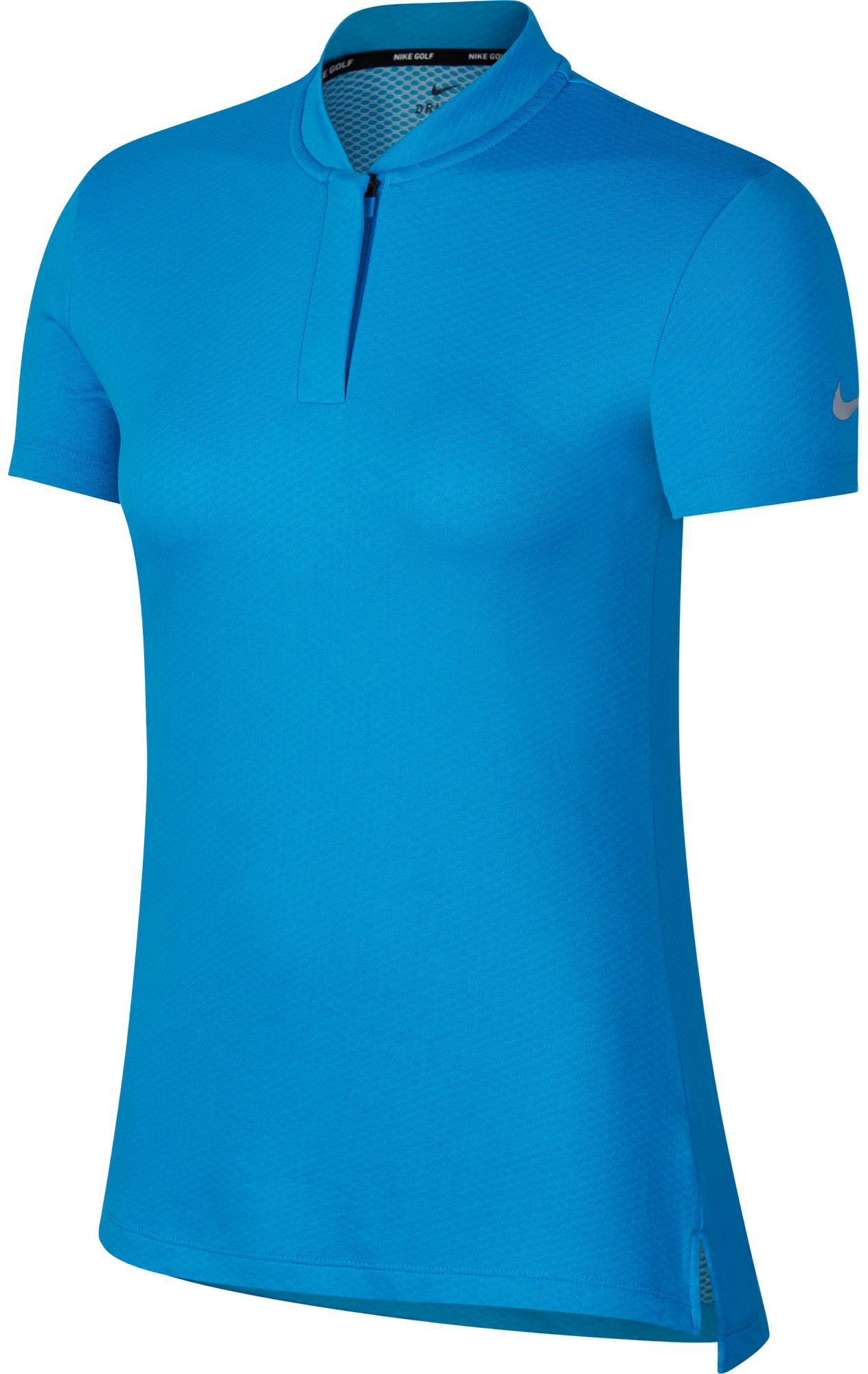 nike women's dry short sleeve striped golf polo