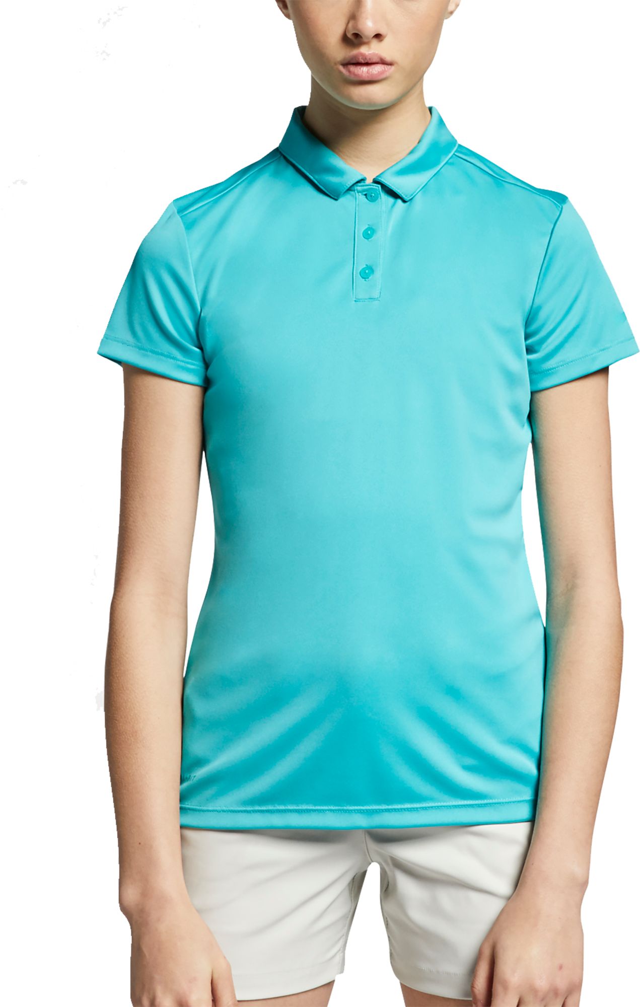 new nike no collar golf shirt