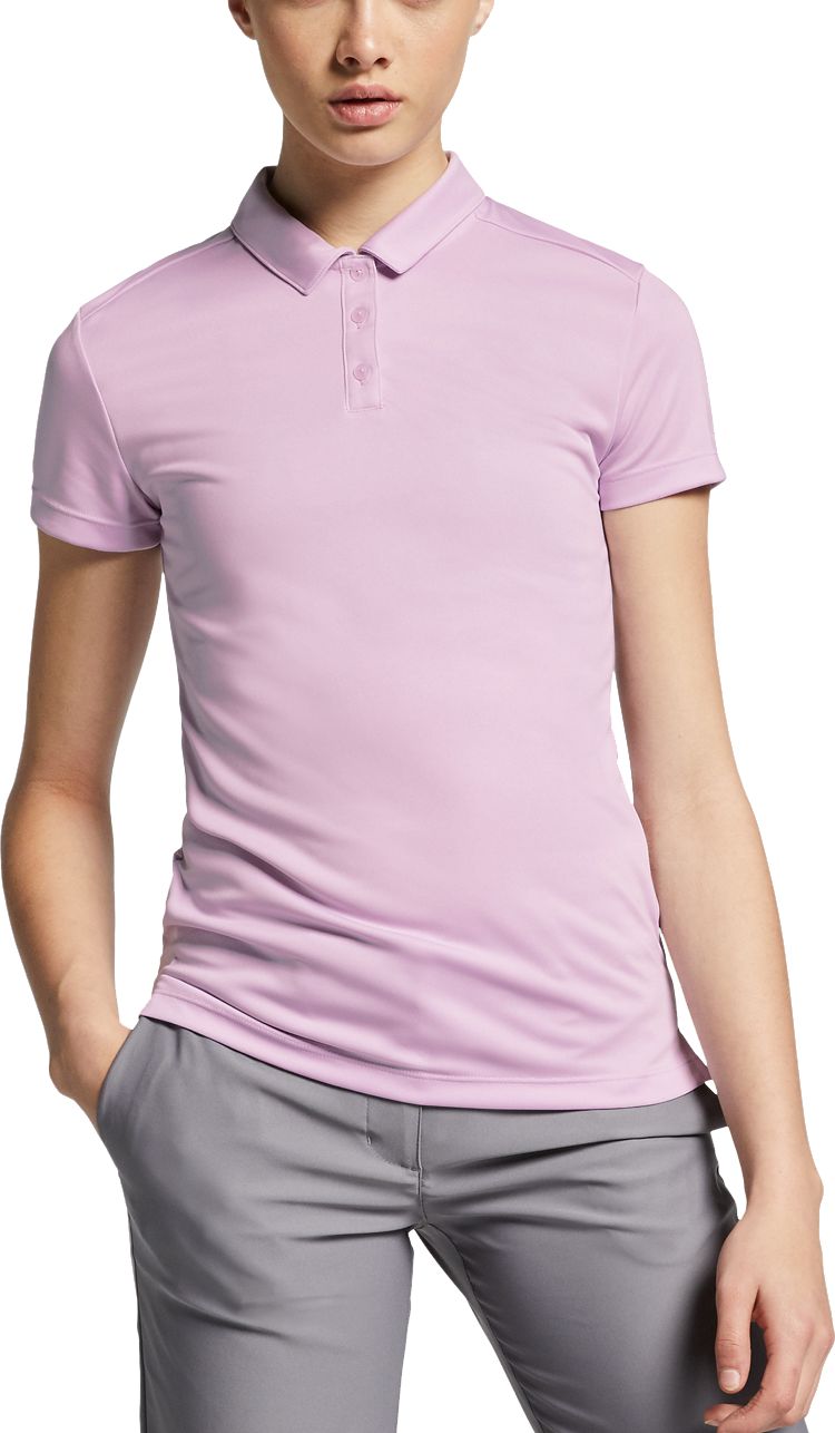 nike women's dry short sleeve golf polo