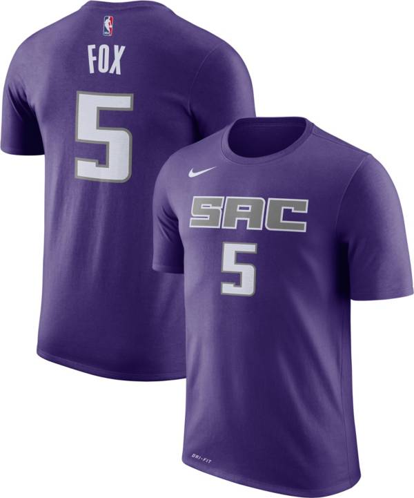 Nike Youth Sacramento Kings De'Aaron Fox #5 Dri-FIT Purple T-Shirt product image